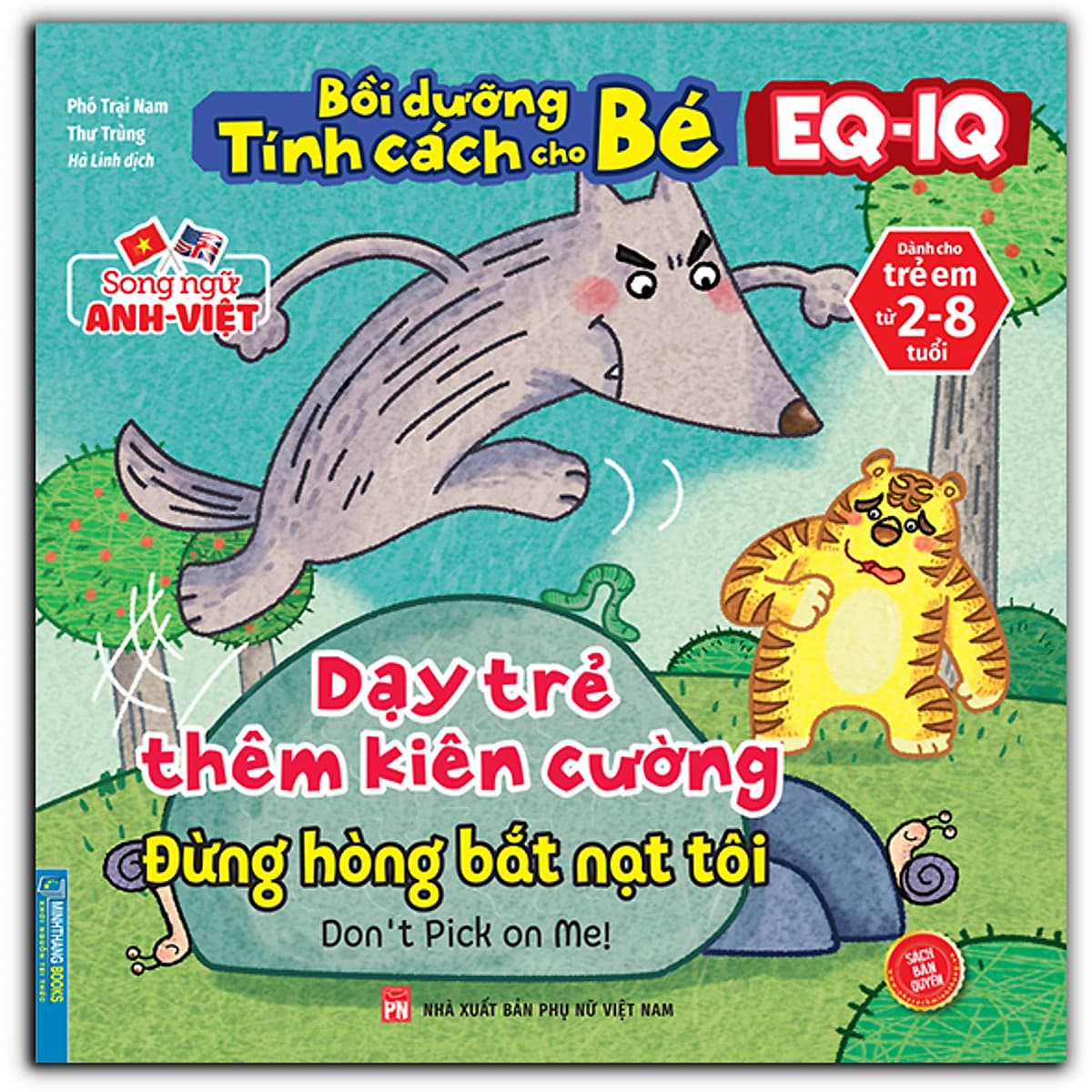Bìa sách Bồi Dưỡng Tính Cách Cho Bé EQ IQ (2-8 Tuổi) - Dạy Trẻ Thêm Kiên Cường (Song Ngữ ANH - VIỆT) (Sách Bản Quyền)