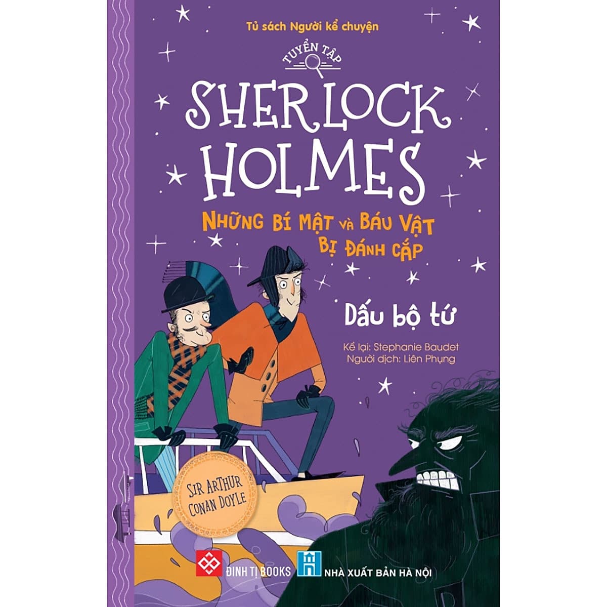 Bìa sách Tuyển tập Sherlock Holmes - Những bí mật và báu vật bị đánh cắp- Dấu bộ tứ