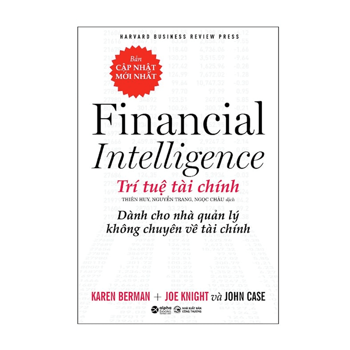 Bìa sách HBR - Financial Intelligence - Trí Tuệ Tài Chính - Dành Cho Nhà Quản Lý Không Chuyên Về Tài Chính