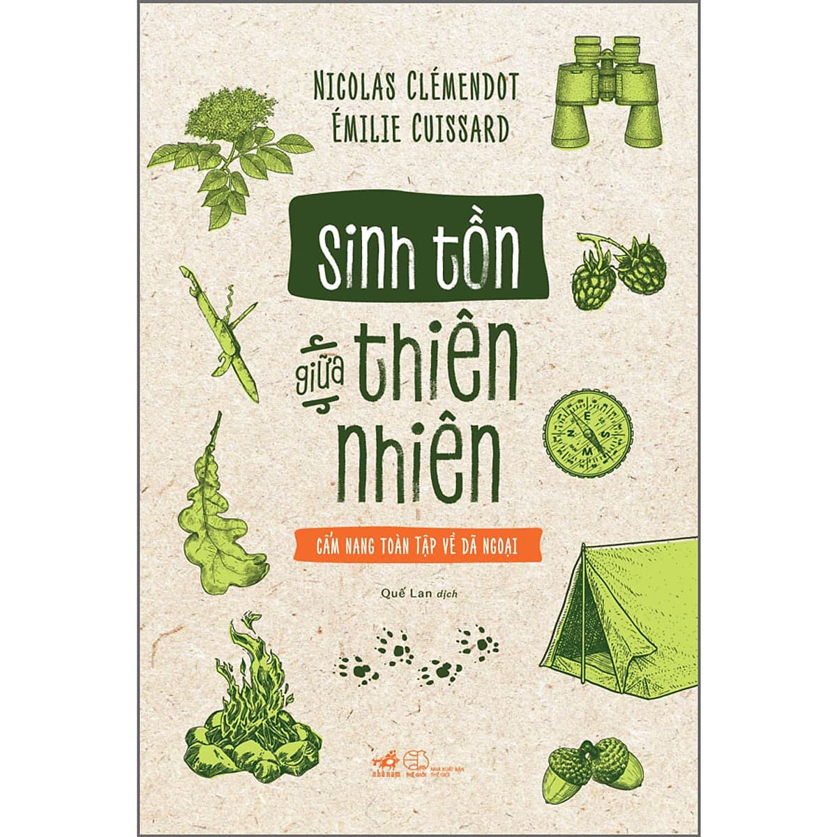 Bìa sách Sinh tồn giữa thiên nhiên Cẩm nang toàn tập về dã ngoại