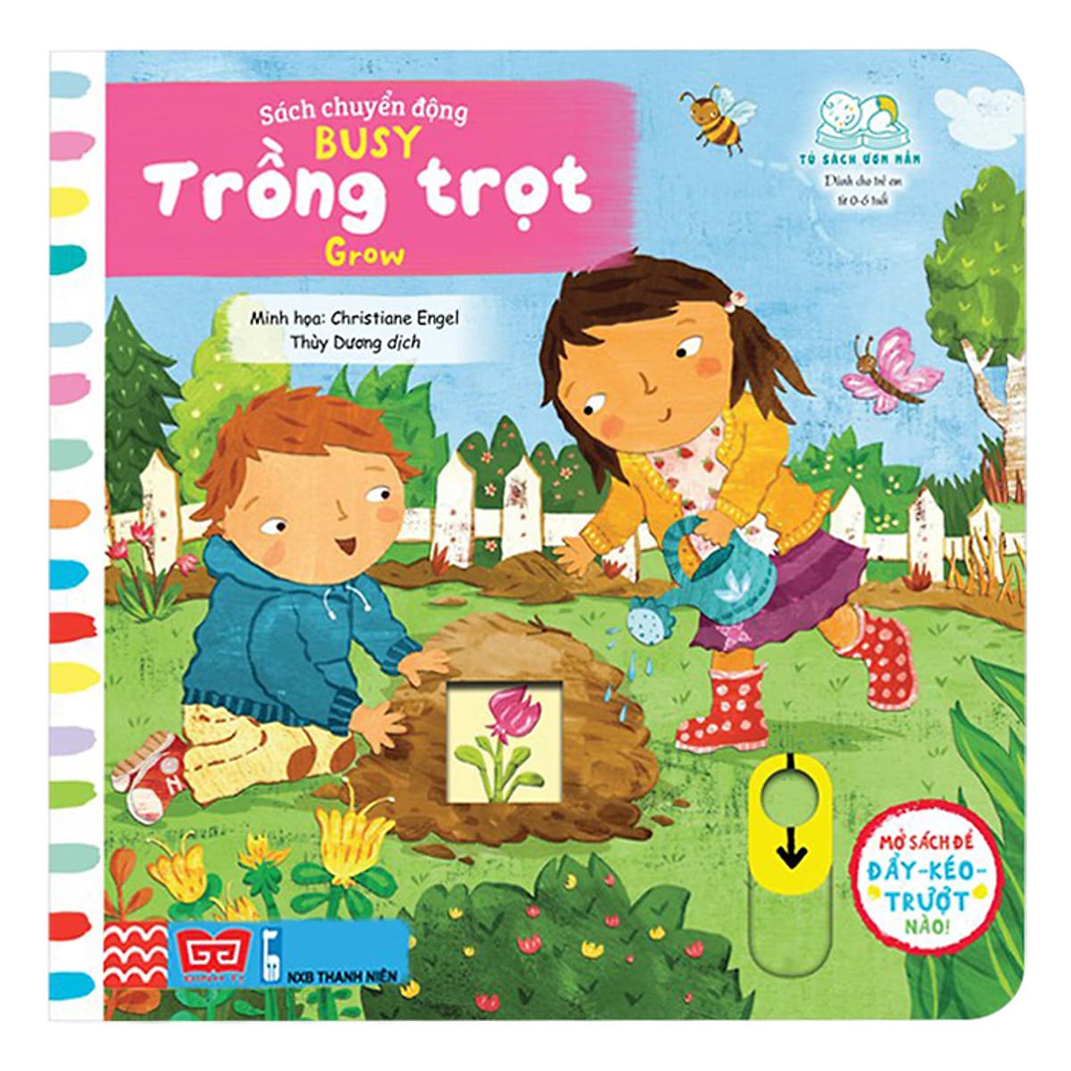 Bìa sách Tương Tác - Sách Chuyển Động - Busy - Grow - Trồng Trọt