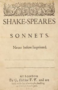 Bìa sách Shakespeare's Sonnets