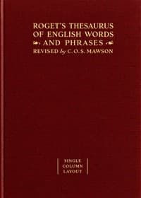 Bìa sách Roget's Thesaurus