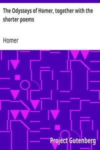 Bìa sách The Odysseys of Homer, together with the shorter poems