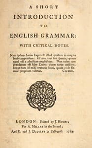 Bìa sách A short introduction to English grammar : : b with critical notes