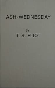 Bìa sách Ash-Wednesday