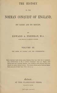 Bìa sách The history of the Norman conquest of England, its causes and its results, Volume 3 (of 6)