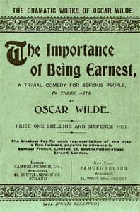 Bìa sách The Importance of Being Earnest: A Trivial Comedy for Serious People