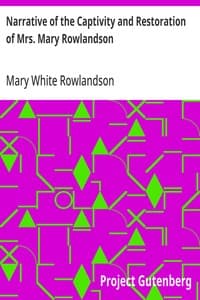 Bìa sách Narrative of the Captivity and Restoration of Mrs. Mary Rowlandson