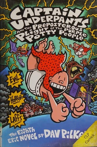 Bìa sách Captain Underpants and the Preposterous Plight of the Purple Potty People