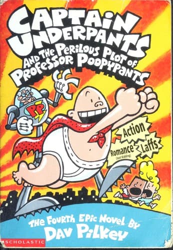 Bìa sách Captain Underpants and the Perilous Plot of Professor Poopypants