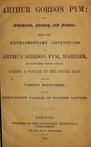 Bìa sách The Narrative of Arthur Gordon Pym
