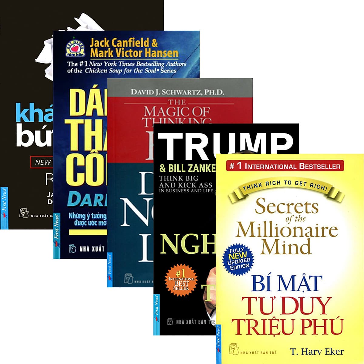 Bìa sách Combo Bí Mật Tư Duy Triệu Phú (Trọn Bộ 05 Cuốn)