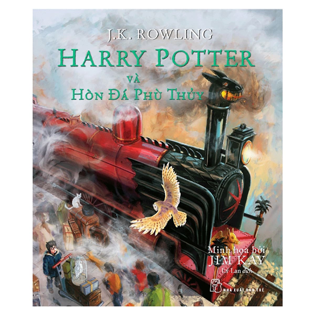 Bìa sách Harry Potter Và Hòn Đá Phù Thủy - Tập 1 (Bản Đặc Biệt Có Tranh Minh Họa Màu)