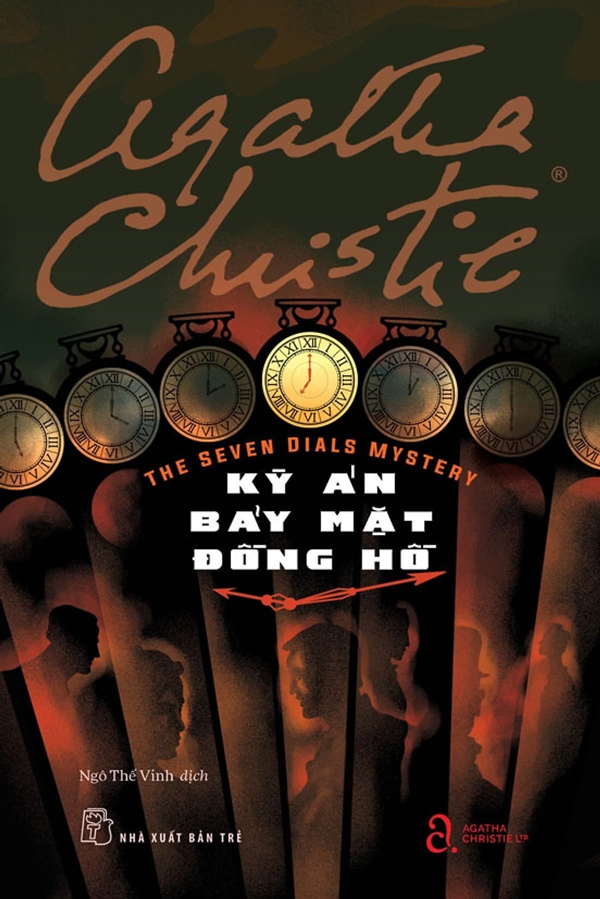 Bìa sách Agatha Christie - Kỳ Án Bảy Mặt Đồng Hồ