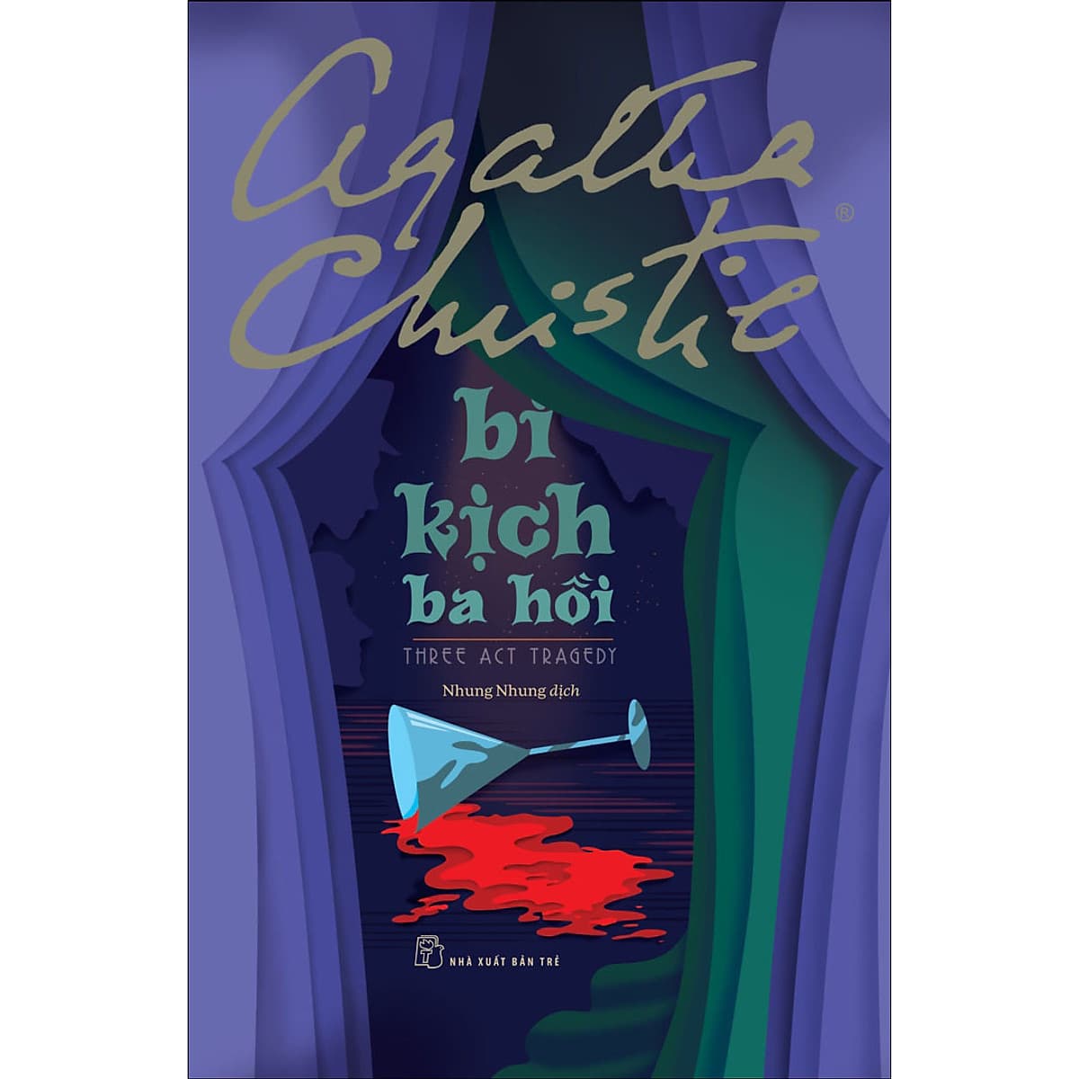 Bìa sách Agatha Christie. Bi kịch ba hồi