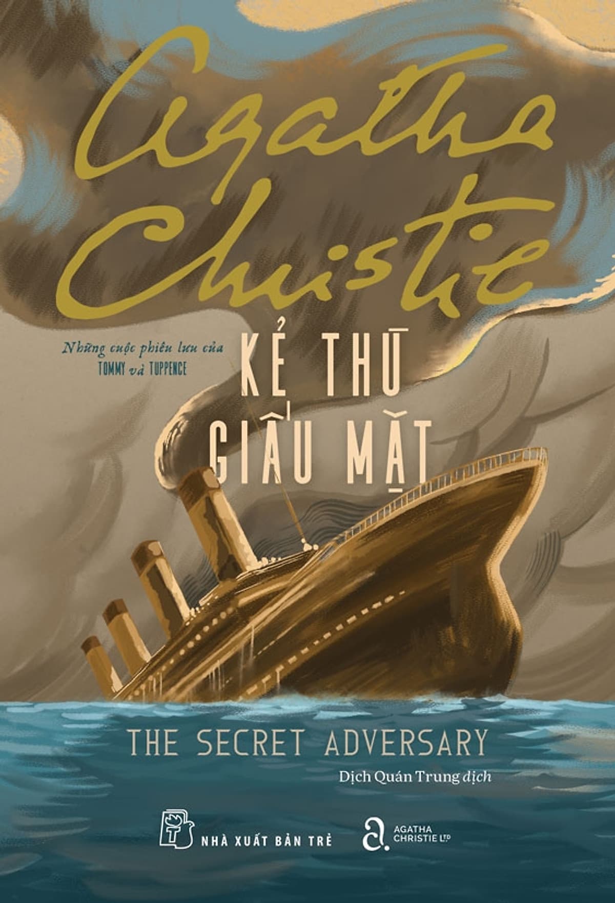 Bìa sách Agatha Christie. Kẻ thù giấu mặt