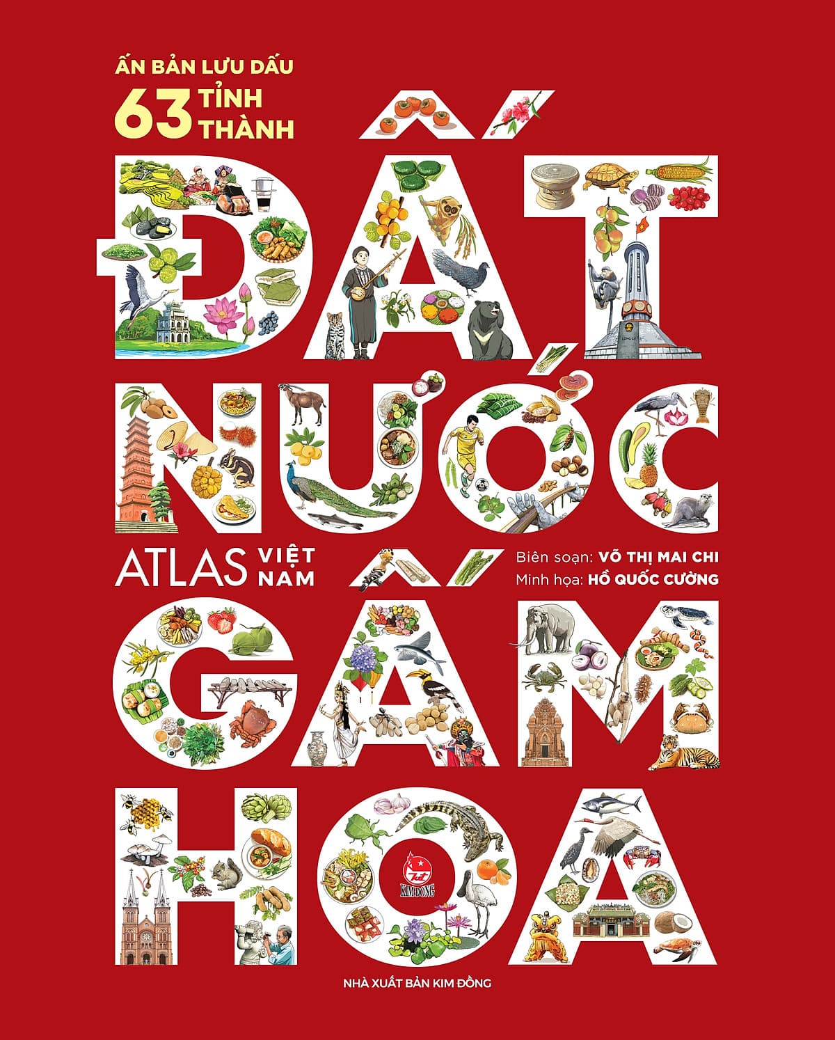 Bìa sách Đất Nước Gấm Hoa - Atlas Việt Nam