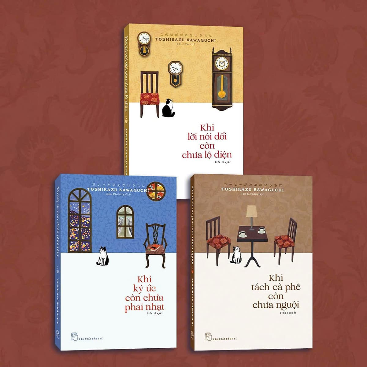 Bìa sách (Combo 3 cuốn) KHI KÝ ỨC CÒN CHƯA PHAI NHẠT; KHI LỜI NÓI DỐI CÒN CHƯA LỘ DIỆN; KHI TÁCH CÀ PHÊ CÒN CHƯA NGUỘI