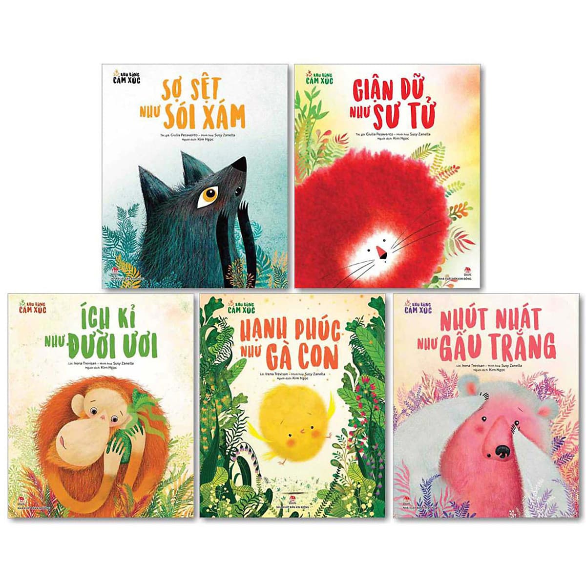 Bìa sách Combo Khu Rừng Cảm Xúc (5 Cuốn)