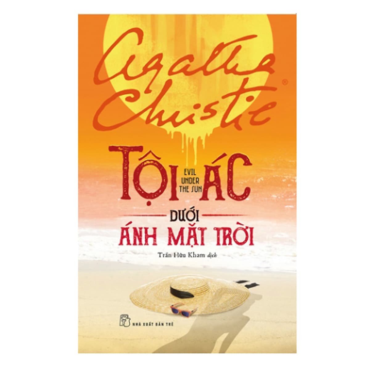 Bìa sách Agatha Christie. Tội Ác Dưới Ánh Mặt Trời