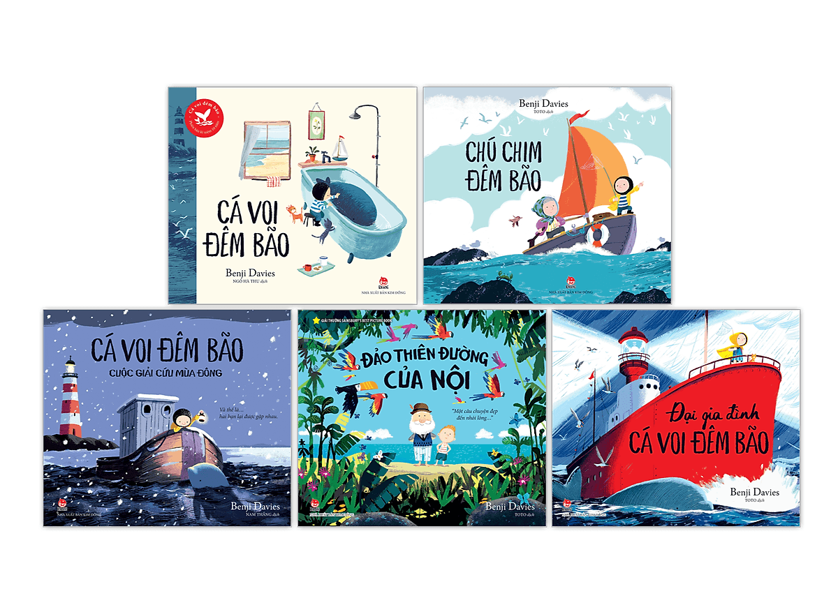Bìa sách Boxset Cá Voi Đêm Bão Và Những Câu Chuyện Khác (5 Cuốn)