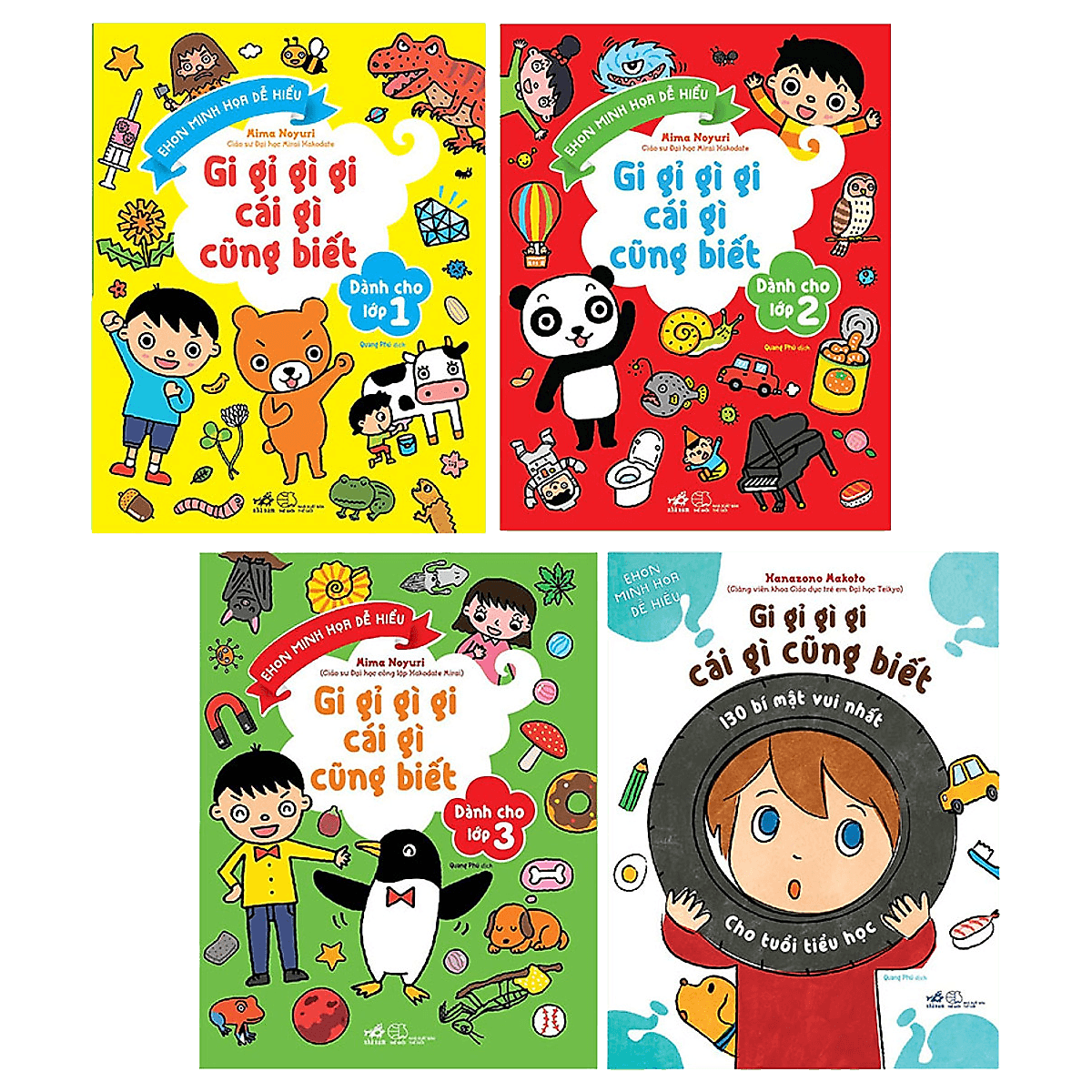 Bìa sách Combo Gi gỉ gì gi cái gì cũng biết (4 cuốn)