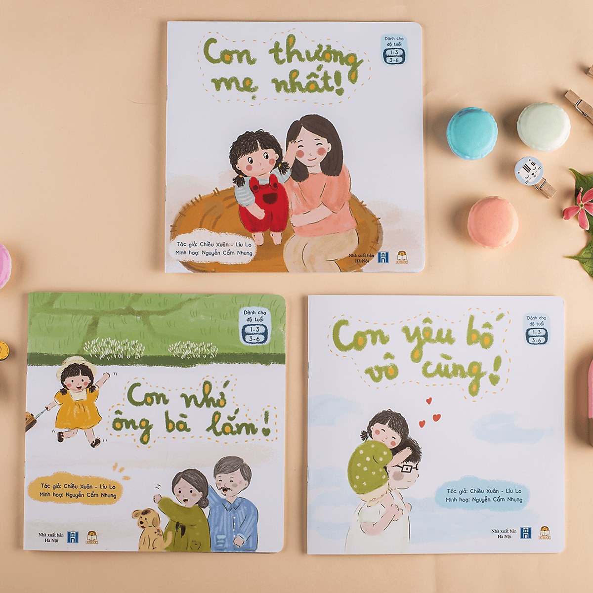 Bìa sách Set 3 Cuốn Sách Thơ Cho Bé Tập Đọc - Bộ Gia Đình Bé Bỏng - Sách Đọc To Cho Trẻ 0-3 4-6 Tuổi