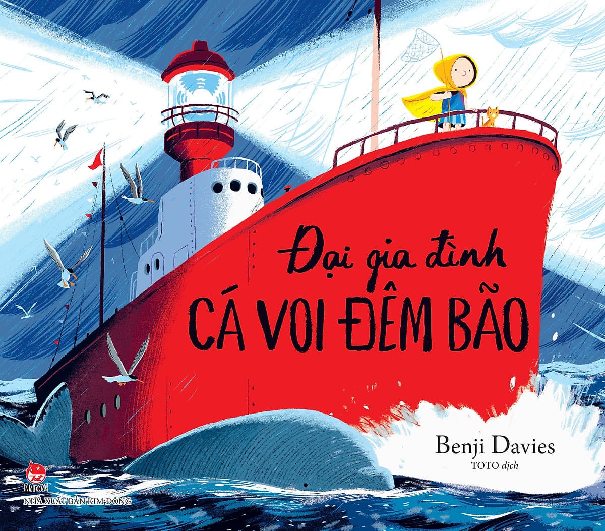 Bìa sách Đại Gia Đình Cá Voi Đêm Bão