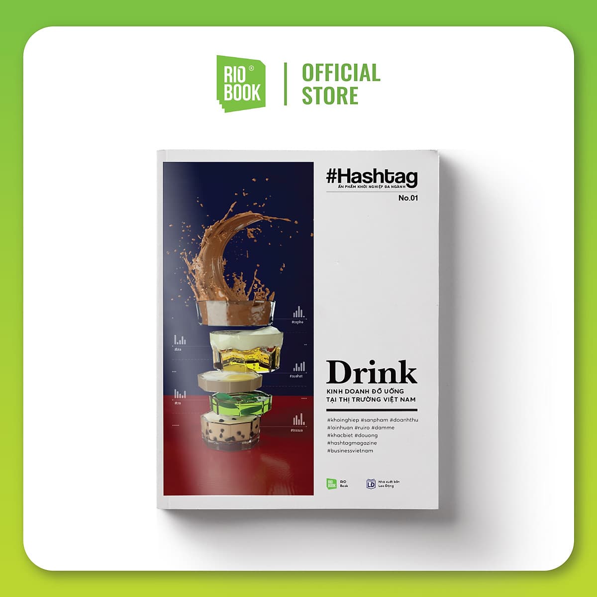 Bìa sách HASHTAG NO.1 DRINK - Kinh doanh đồ uống tại thị trường Việt Nam