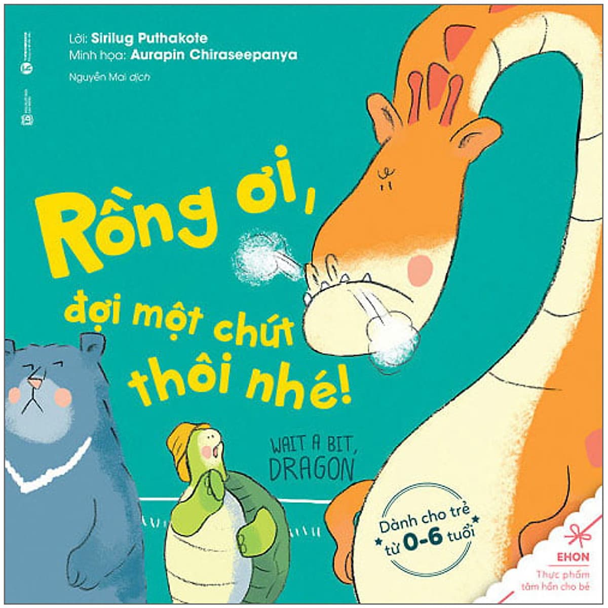 Bìa sách Ehon - Rồng Ơi, Đợi Một Chút Thôi Nhé