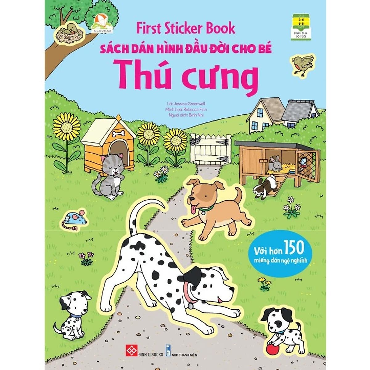 Bìa sách Sách Dán Hình Đầu Đời Cho Bé - Thú Cưng
