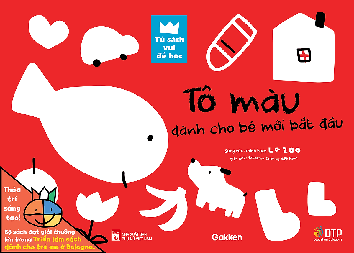 Bìa sách Dtpbooks - Tô Màu Dành Cho Bé Mới Bắt Đầu - Tủ sách vui để học