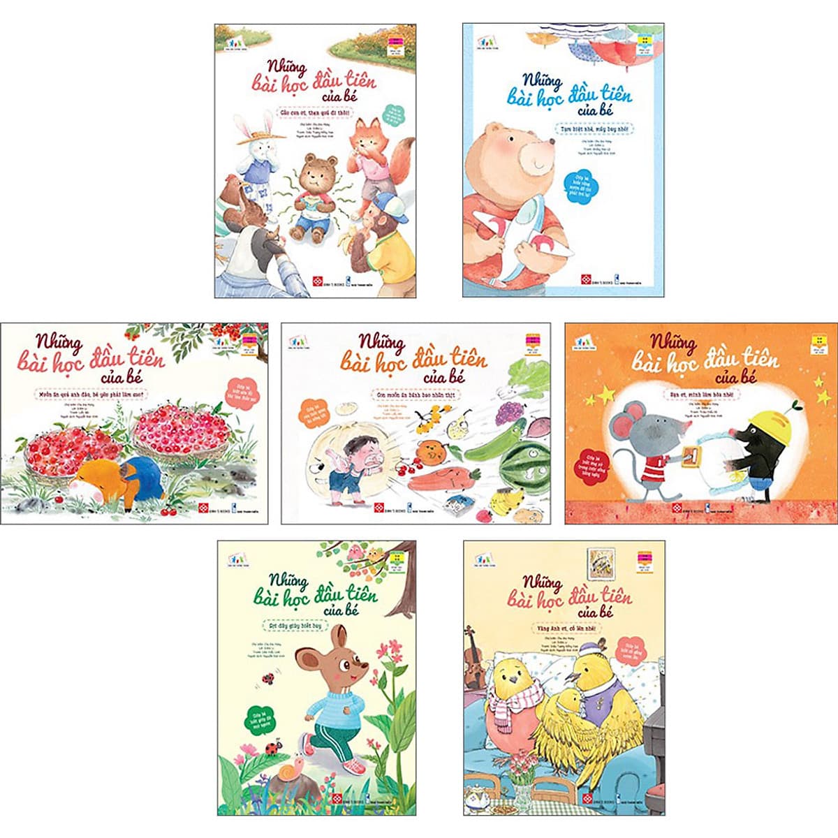 Bìa sách Combo Bộ 7 Cuốn: Những Bài Học Đầu Tiên Của Bé