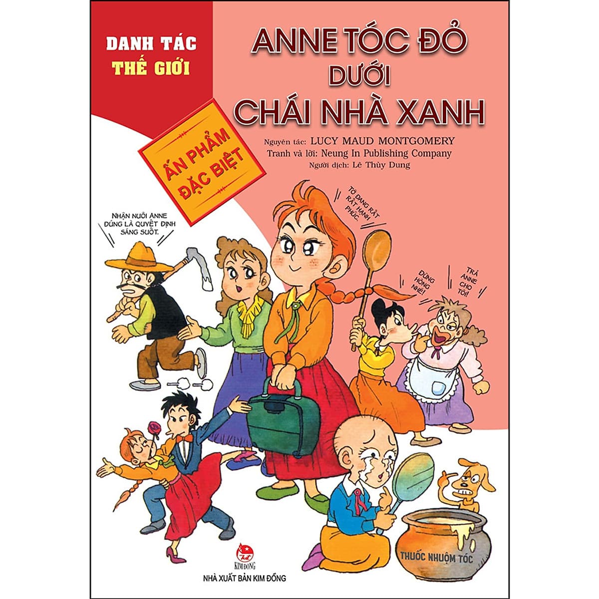 Bìa sách Danh Tác Thế Giới - Anne Tóc Đỏ Dưới Chái Nhà Xanh