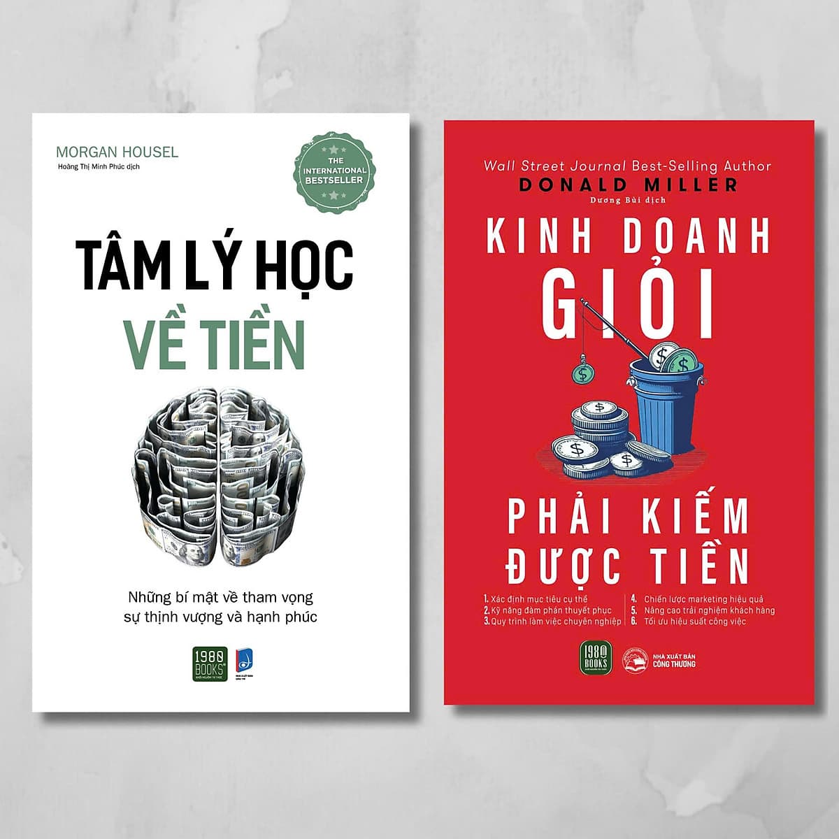 Bìa sách Combo 2 Cuốn: Tâm Lý Học Về Tiền + Kinh Doanh Giỏi Phải Kiếm Được Tiền