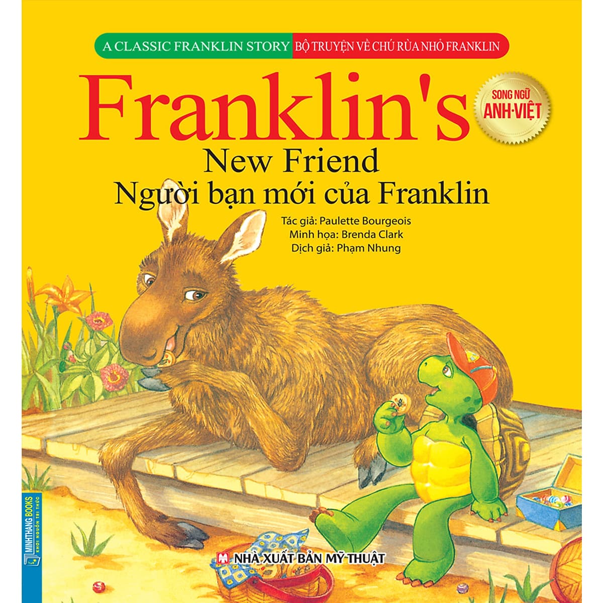 Bìa sách Bộ Truyện Về Chú Rùa Nhỏ Franklin - Người Bạn Mới Của Franklin (Song Ngữ Anh-Việt)