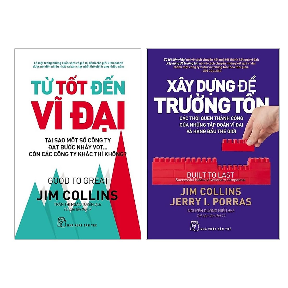 Bìa sách Combo Từ tốt đến vĩ đại + Xây dựng để trường tồn