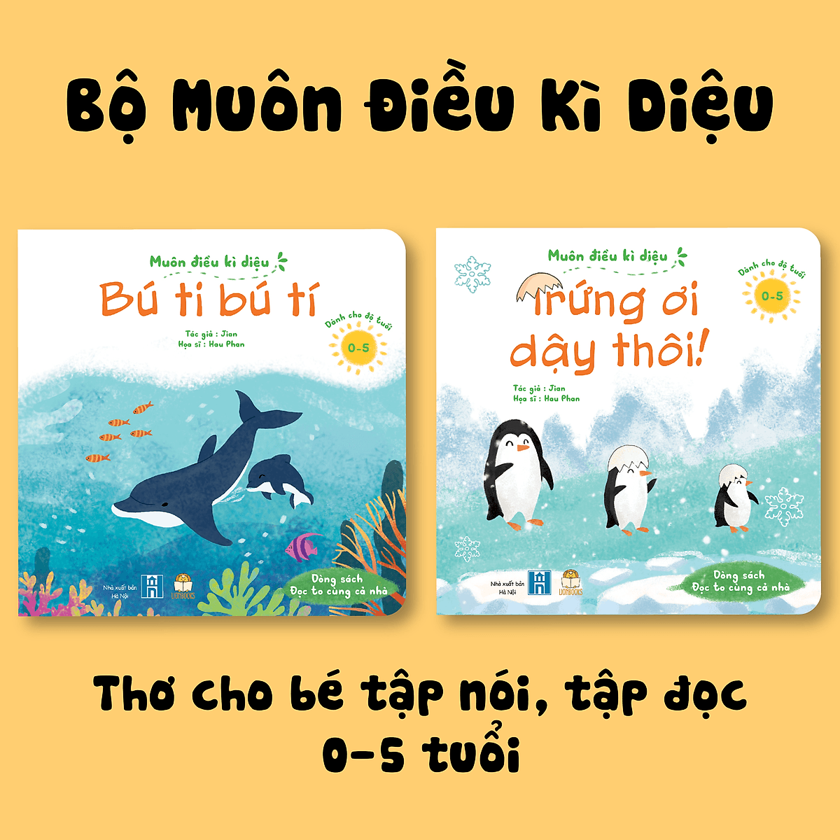 Bìa sách Nhận Biết & Phân Biệt Cho Bé - Bộ Muôn Điều Kì Diệu - (2 Cuốn Thơ) Cho Trẻ Tập Nói Tập Đọc 0-3-5 Tuổi