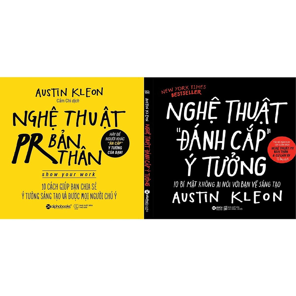 Bìa sách Combo Nghệ Thuật: Đánh cắp ý tưởng + PR bản thân