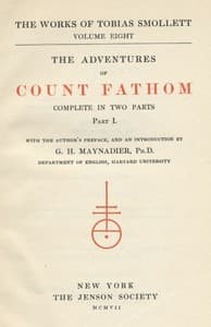 Bìa sách The Adventures of Ferdinand Count Fathom — Complete