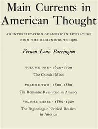 Bìa sách Main currents in American thought : : b An interpretation of American literature from the beginnings to 1920